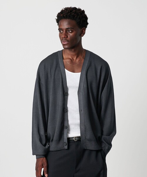 セール】＜OWNESS＞ SNOW WASH スムース Vネック カーディガン