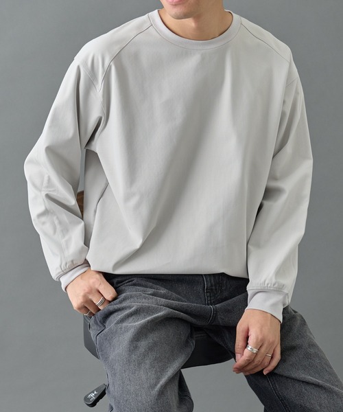 COLONY 2139（コロニートゥーワンスリーナイン）の「グリッドストレッチプルオーバー（Tシャツ/カットソー・メンズ・チャコールグレー/ブラック/ライトグレー・MEDIUM/LARGE）」の3枚目の写真