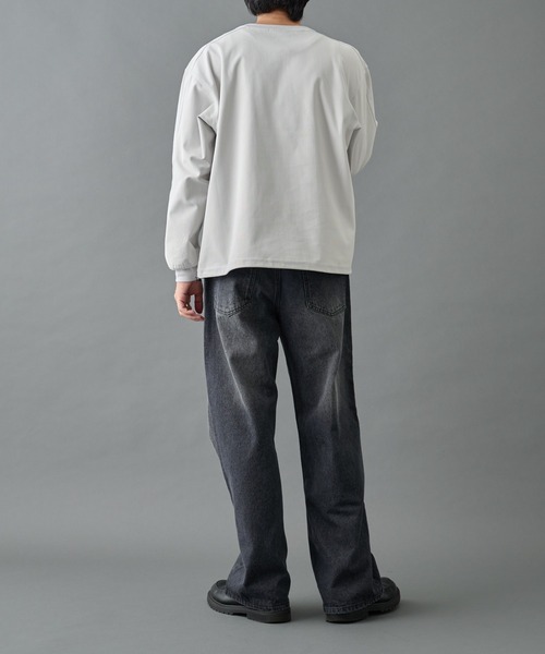 COLONY 2139（コロニートゥーワンスリーナイン）の「グリッドストレッチプルオーバー（Tシャツ/カットソー・メンズ・チャコールグレー/ブラック/ライトグレー・MEDIUM/LARGE）」の6枚目の写真