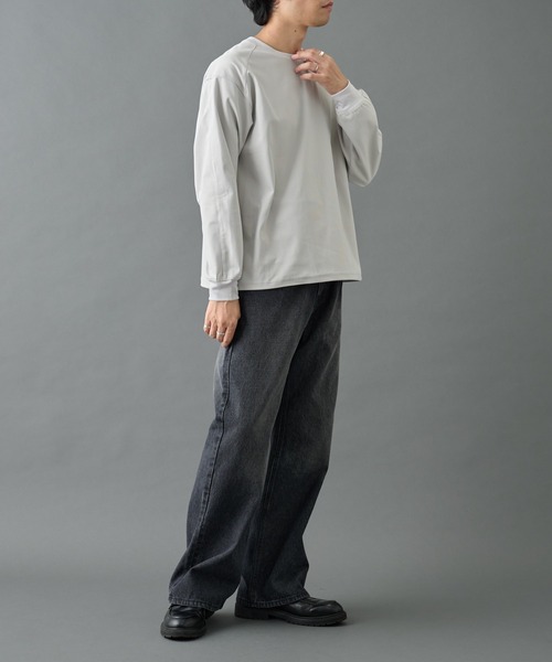 COLONY 2139（コロニートゥーワンスリーナイン）の「グリッドストレッチプルオーバー（Tシャツ/カットソー・メンズ・チャコールグレー/ブラック/ライトグレー・MEDIUM/LARGE）」の7枚目の写真