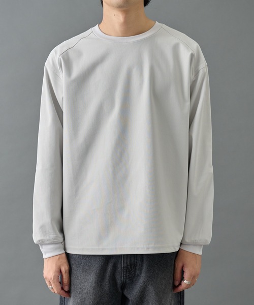 COLONY 2139（コロニートゥーワンスリーナイン）の「グリッドストレッチプルオーバー（Tシャツ/カットソー・メンズ・チャコールグレー/ブラック/ライトグレー・MEDIUM/LARGE）」の8枚目の写真