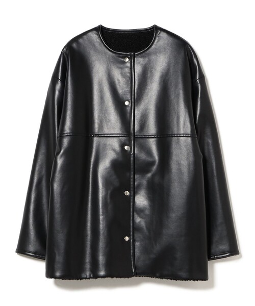 B:MING by BEAMS(ビーミングバイビームス)の「フェイク レザー × ボア リバーシブル ブルゾン(ブルゾン・レディース・ブラック/ブラウン・SMALL/MEDIUM)」の10枚目の写真