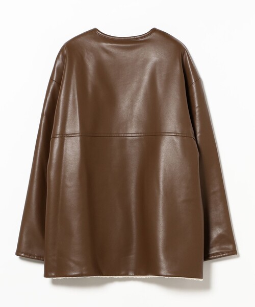 B:MING by BEAMS(ビーミングバイビームス)の「フェイク レザー × ボア リバーシブル ブルゾン(ブルゾン・レディース・ブラック/ブラウン・SMALL/MEDIUM)」の19枚目の写真