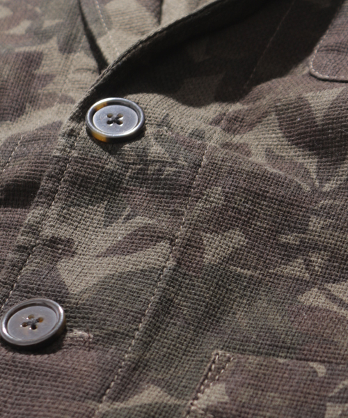 Denime(ドゥニーム)の「綿麻アロハテーラードJKT(テーラードジャケット・メンズ・カーキ/ネイビー・X-LARGE/LARGE/MEDIUM)」の5枚目の写真