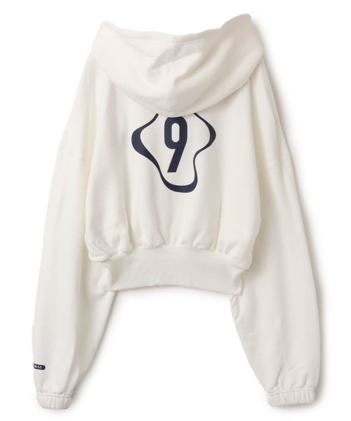 NIKE(ナイキ)の「NIKE AS W NSW OS FLC CROP PO HDY GC / ナイキ ウィメンズ NSW OS クロップ フリース プルオーバー L/S フーディ 【SP】(パーカー・レディース・ホワイト/ネイビー・S/L/M)」の8枚目の写真