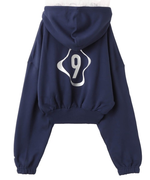 NIKE(ナイキ)の「NIKE AS W NSW OS FLC CROP PO HDY GC / ナイキ ウィメンズ NSW OS クロップ フリース プルオーバー L/S フーディ 【SP】(パーカー・レディース・ホワイト/ネイビー・S/L/M)」の16枚目の写真