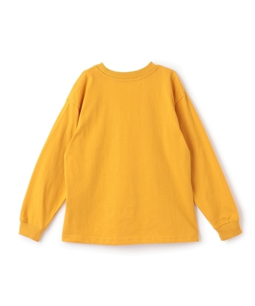 GLAZOS（グラソス）の「【SKIT0LY】【プチプラ】フロントカレッジロゴ長袖Tシャツ（Tシャツ/カットソー・キッズ・イエロー/ブラック/ブルー/ブラウン/ホワイト/グリーン/ネイビー/オレンジ・130cm/110cm/100cm/140cm/120cm）」の9枚目の写真