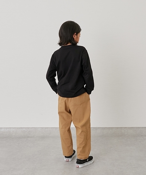 GLAZOS(グラソス)の「【SKIT0LY】【プチプラ】フロントカレッジロゴ長袖Tシャツ(Tシャツ/カットソー・キッズ・イエロー/ブラック/ブルー/ブラウン/ホワイト/グリーン/ネイビー/オレンジ・130cm/110cm/100cm/140cm/120cm)」の9枚目の写真
