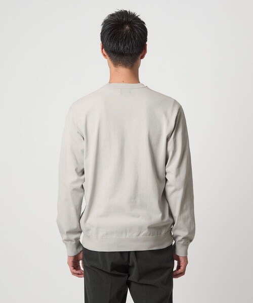 green label relaxing（グリーンレーベルリラクシング）の「コットン ポリエステル クルーネック ニット（ニット/セーター・メンズ・パープル/グレー系/ダークグレー・XL/L/M/S）」の9枚目の写真