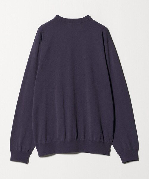 green label relaxing（グリーンレーベルリラクシング）の「コットン ポリエステル クルーネック ニット（ニット/セーター・メンズ・パープル/グレー系/ダークグレー・XL/L/M/S）」の11枚目の写真