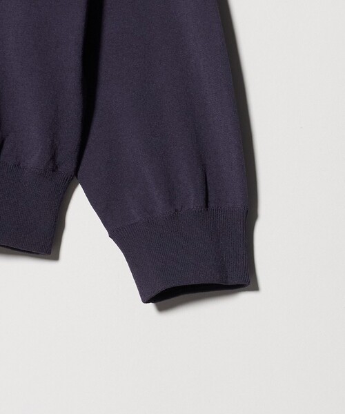 green label relaxing（グリーンレーベルリラクシング）の「コットン ポリエステル クルーネック ニット（ニット/セーター・メンズ・パープル/グレー系/ダークグレー・XL/L/M/S）」の13枚目の写真