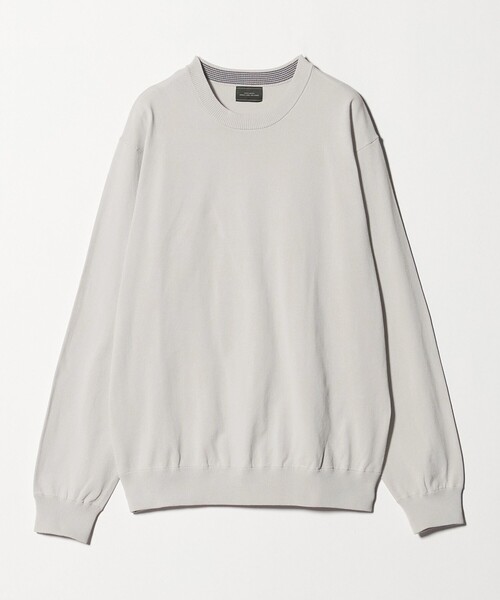 green label relaxing（グリーンレーベルリラクシング）の「コットン ポリエステル クルーネック ニット（ニット/セーター・メンズ・パープル/グレー系/ダークグレー・XL/L/M/S）」の15枚目の写真