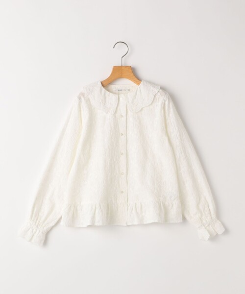 SHIPS(シップス)の「SHIPS KIDS:140~150cm /刺繍 フリルカラー ブラウス(シャツ/ブラウス・キッズ・ライトブルー/ナチュラル・140/150)」の9枚目の写真