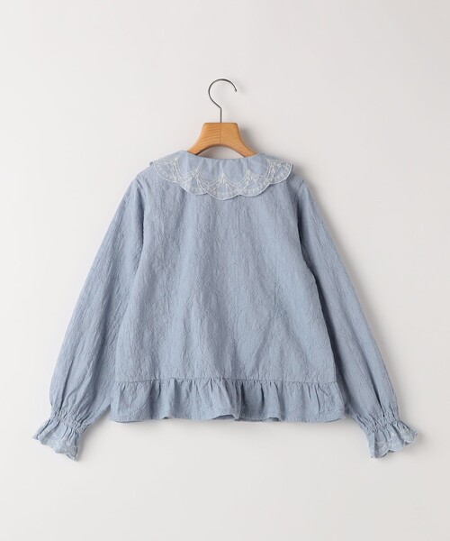 SHIPS(シップス)の「SHIPS KIDS:140~150cm /刺繍 フリルカラー ブラウス(シャツ/ブラウス・キッズ・ライトブルー/ナチュラル・140/150)」の10枚目の写真