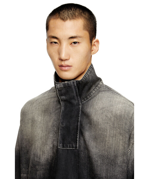 DIESEL(ディーゼル)の「メンズ デニムトップ D-FLOW-S3(Tシャツ/カットソー・メンズ・ブラック・MEDIUM/XX-LARGE/X-LARGE/LARGE/SMALL)」の6枚目の写真