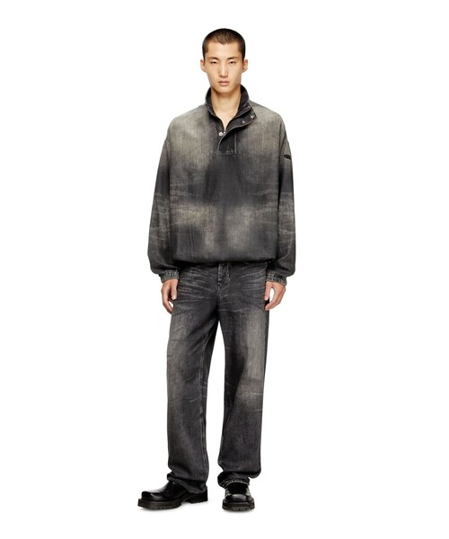DIESEL(ディーゼル)の「メンズ デニムトップ D-FLOW-S3(Tシャツ/カットソー・メンズ・ブラック・MEDIUM/XX-LARGE/X-LARGE/LARGE/SMALL)」の4枚目の写真