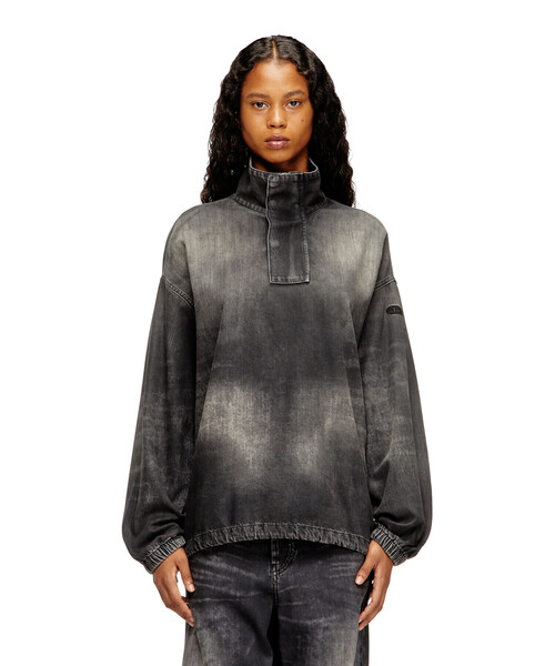 DIESEL(ディーゼル)の「メンズ デニムトップ D-FLOW-S3(Tシャツ/カットソー・メンズ・ブラック・MEDIUM/XX-LARGE/X-LARGE/LARGE/SMALL)」の2枚目の写真