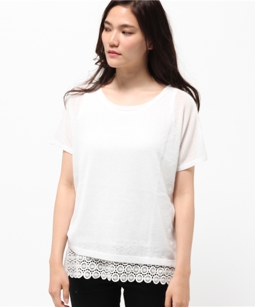 OUTLET(アウトレット)の「【Discoat】前後リバレースタンクA/S(Tシャツ/カットソー・レディース・オフホワイト・MEDIUM)」の2枚目の写真