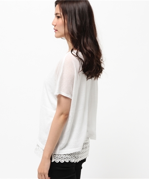 OUTLET(アウトレット)の「【Discoat】前後リバレースタンクA/S(Tシャツ/カットソー・レディース・オフホワイト・MEDIUM)」の3枚目の写真
