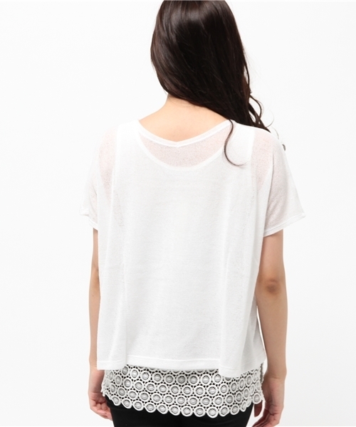 OUTLET(アウトレット)の「【Discoat】前後リバレースタンクA/S(Tシャツ/カットソー・レディース・オフホワイト・MEDIUM)」の4枚目の写真