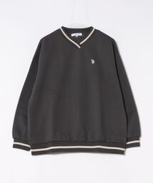 U.S. POLO ASSN.（ユーエスポロアッスン）の「【U.S. POLO ASSN./ユーエスポロアッスン】Vネック リブライン 裏起毛 スウェットトレーナー（スウェット）」