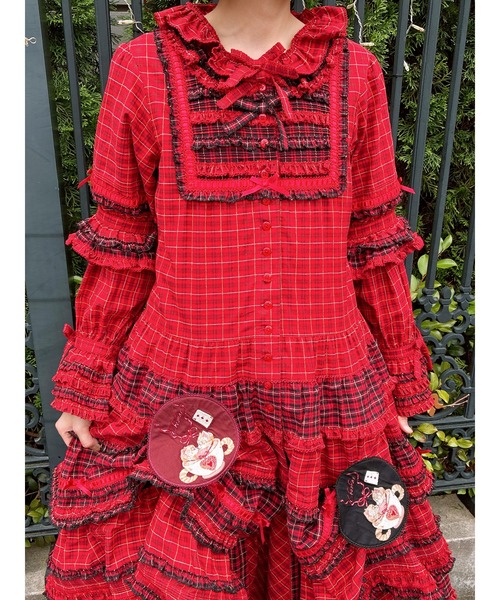 セール】オリジナルコードチェックワンピース（ワンピース）｜PINK