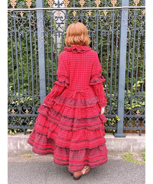 セール】オリジナルコードチェックワンピース（ワンピース）｜PINK