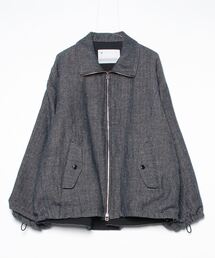 【VOAAOV】 WOOL LINEN HERRING BONE Blouson