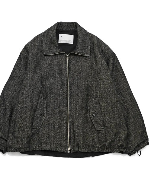 VOAAOV（ヴォアーブ）の「【VOAAOV】 WOOL LINEN HERRING BONE Blouson（ブルゾン・メンズ・グレー/ブラック/ネイビー・1/2/0）」の12枚目の写真