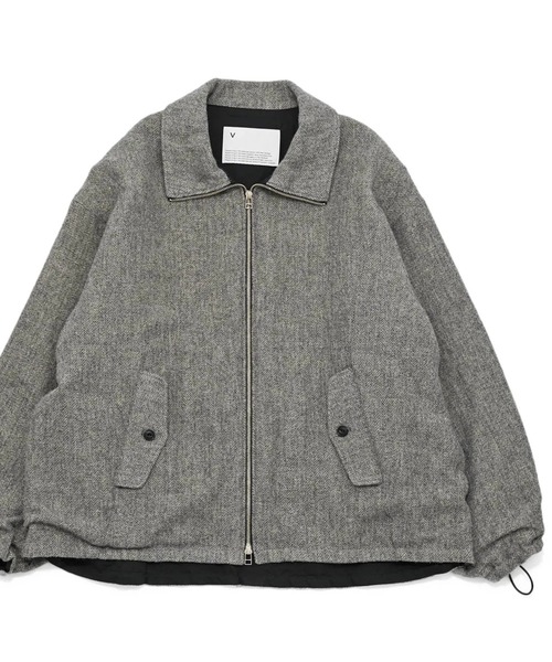 VOAAOV（ヴォアーブ）の「【VOAAOV】 WOOL LINEN HERRING BONE Blouson（ブルゾン・メンズ・グレー/ブラック/ネイビー・1/2/0）」の16枚目の写真