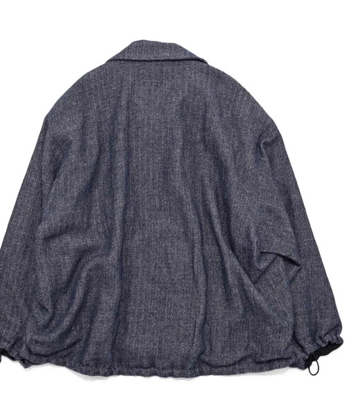 VOAAOV（ヴォアーブ）の「【VOAAOV】 WOOL LINEN HERRING BONE Blouson（ブルゾン・メンズ・グレー/ブラック/ネイビー・1/2/0）」の20枚目の写真