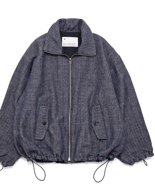 VOAAOV（ヴォアーブ）の「【VOAAOV】 WOOL LINEN HERRING BONE Blouson（ブルゾン・メンズ・グレー/ブラック/ネイビー・1/2/0）」の22枚目の写真