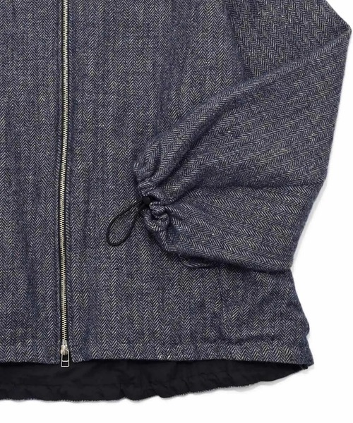 VOAAOV（ヴォアーブ）の「【VOAAOV】 WOOL LINEN HERRING BONE Blouson（ブルゾン・メンズ・グレー/ブラック/ネイビー・1/2/0）」の10枚目の写真