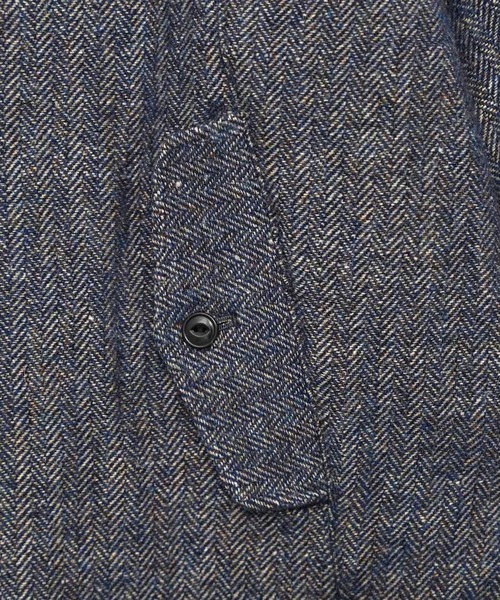 VOAAOV（ヴォアーブ）の「【VOAAOV】 WOOL LINEN HERRING BONE Blouson（ブルゾン・メンズ・グレー/ブラック/ネイビー・1/2/0）」の11枚目の写真