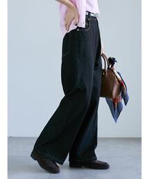 センタープレスストレートデニムパンツ《2025autumn catalog item》