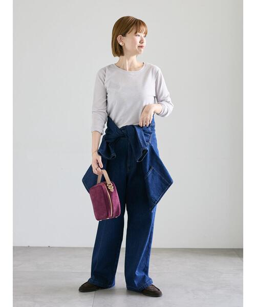Lugnoncure(ルノンキュール)の「センタープレスストレートデニムパンツ《2025autumn catalog item》(その他パンツ・レディース・ネイビー/ブラック・M/L)」の3枚目の写真
