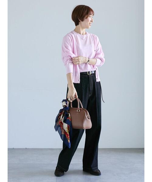 Lugnoncure(ルノンキュール)の「センタープレスストレートデニムパンツ《2025autumn catalog item》(その他パンツ・レディース・ネイビー/ブラック・M/L)」の7枚目の写真