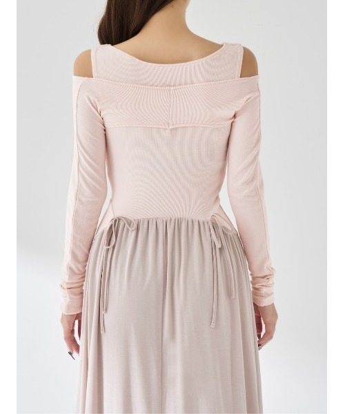 セール】エッジデザインカットロングワンピース（ワンピース）｜Darich