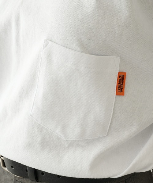 UNIVERSAL OVERALL(ユニバーサルオーバーオール)の「【UNIVERSAL OVERALL】UOBACKLOGO L/S TEE U2533210-E(Tシャツ/カットソー・レディース・ブラック/チャコールグレー/ホワイト/オートミール・M/S/XL/L)」の16枚目の写真