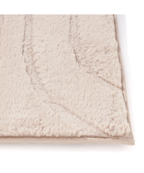 アレーナ ホットカーペットラグ L ライトブラウン 床暖房対応 洗濯可