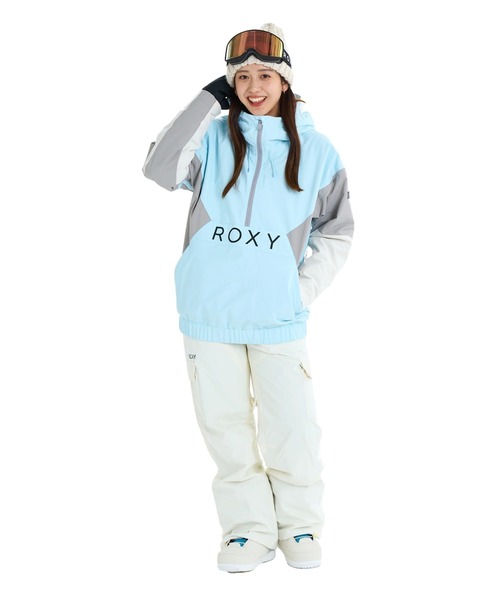 ROXY(ロキシー)の「ALPHA ANORAK JK/ロキシースキースノーボードウェア(アノラックジャケット)(マウンテンパーカー・レディース・ブラック/ライラック/ブラック系その他/レッド・MEDIUM/LARGE)」の14枚目の写真