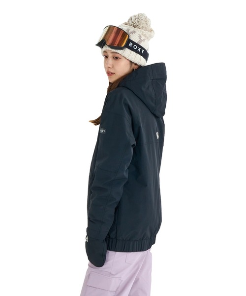 ROXY(ロキシー)の「ALPHA ANORAK JK/ロキシースキースノーボードウェア(アノラックジャケット)(マウンテンパーカー・レディース・ブラック/ライラック/ブラック系その他/レッド・MEDIUM/LARGE)」の18枚目の写真