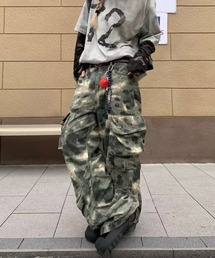 Ressaca(レサーカ)のワイドシルエットカモフラージュ柄カーゴパンツ(カーゴパンツ)