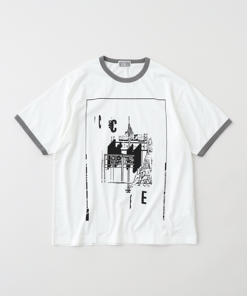 C.E(シーイー)の「C.E / シーイー cavempt MD GRAVITATIONAL RINGER T(Tシャツ/カットソー・メンズ・ホワイト・LARGE/MEDIUM)」の1枚目の写真