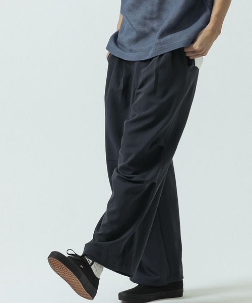 SLICK/スリック】Double Cloth Knee Tuck Over Pants/ダブルフェイス
