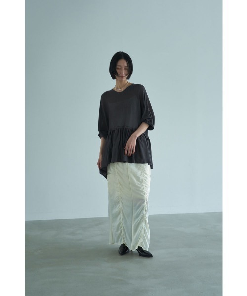 marjour（マージュール）の「PEPLUM SHEER KNIT（ニット/セーター・レディース・チャコールグレー・M）」の15枚目の写真