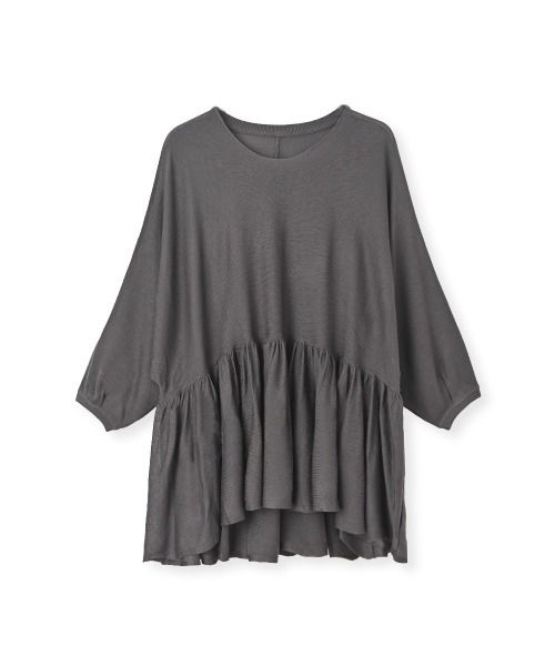 marjour（マージュール）の「PEPLUM SHEER KNIT（ニット/セーター・レディース・チャコールグレー・M）」の9枚目の写真