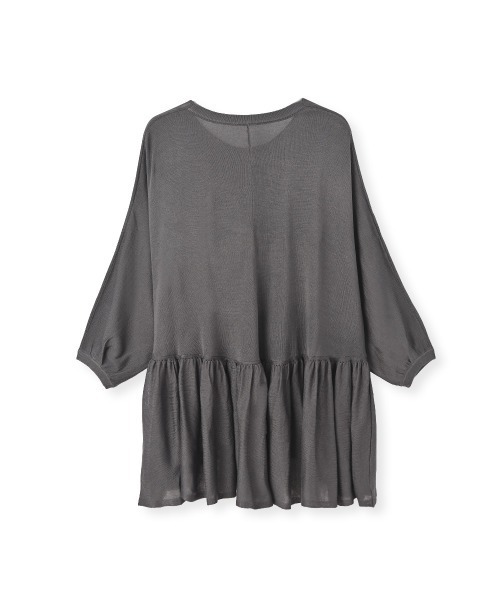 marjour（マージュール）の「PEPLUM SHEER KNIT（ニット/セーター・レディース・チャコールグレー・M）」の8枚目の写真