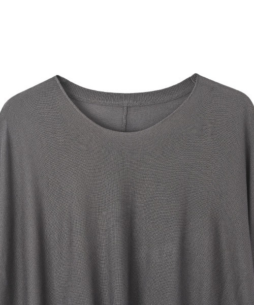 marjour（マージュール）の「PEPLUM SHEER KNIT（ニット/セーター・レディース・チャコールグレー・M）」の7枚目の写真