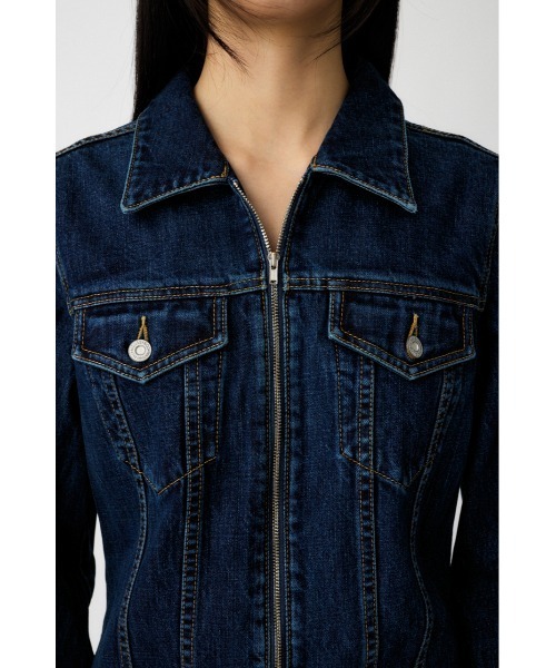 MOUSSY(マウジー)の「ZIP UP DENIM ミニドレス(ワンピース・レディース・ブルー・1/2)」の9枚目の写真